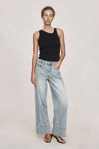 MARLE BORDER JEAN FADED BLUE