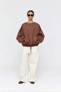 RICOCHET FORSTER JACKET BROWN + CREAM REVERSIBLE