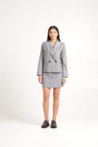 Tuesday: TUESDAY CROP BLAZER SILVER