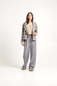 Tuesday: TUESDAY EMMA JACKET SILVER CHECK