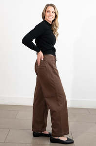 Bottoms: NEW LONDON CHRISTOW JEAN CHOCOLATE