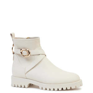 Boots: KATHRYN WILSON PEYTON BOOT STONE CALF