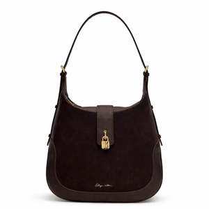 Kathryn Wilson: KATHRYN WILSON DEVON SHOULDER BAG CHOCOLATE