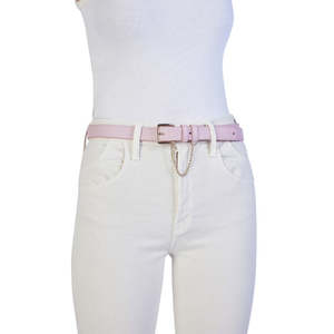 Kathryn Wilson: KATHRYN WILSON CLASSIC BELT ROSE CALF