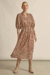 ZOE KRATZMANN VESPER DRESS OCELOT