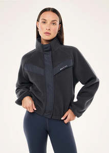 P.E NATION SHELTER SHERPA JACKET MARINE BLUE