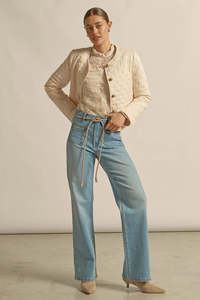 ZOE KRATZMANN SCRIBE JACKET ECRU