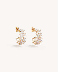 BY CHARLOTTE GOLD CRYSTAL DUST HOOPS