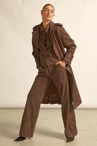 ZOE KRATZMANN ALPINE COAT MOCHA