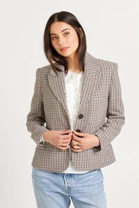 Tuesday: TUESDAY RALPH BLAZER HOUNDSTOOTH
