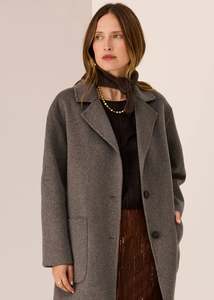 POL CARMEL KNIT SCARF CHOC