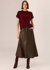 Pol: POL ASTOR KNIT TOP WINE