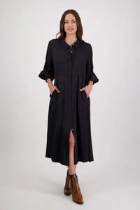 BRIARWOOD HOLLIE VISCOSE DRESS BLACK