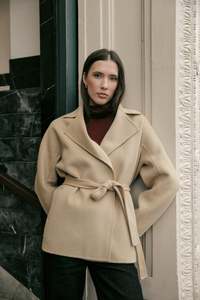 MARLOW GROVE WOOL COAT HONEY