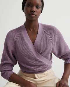Knitwear: KOWTOW COMPOSURE CARDIGAN WISTERIA