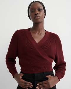 Knitwear: KOWTOW COMPOSURE CARDIGAN MAROON