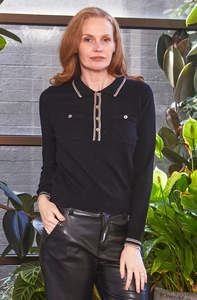 NEW LONDON SOMERSET POLO BLACK