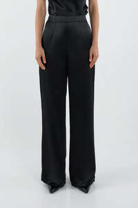 SOFIA IRINA JANE SATIN PANT BLACK