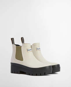 ARRIVING 21.05.26 | BARBOUR HALTON CHELSEA WELLY LIGHT OAK/BLEACHED OLIVE