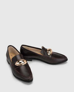 Flats: CHAOS & HARMONY FORGE LOAFER ESPRESSO