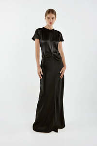 SOFIA IRINA BIANCA MAXI GOWN BLACK
