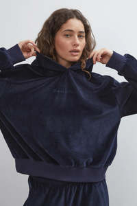 Tops: COMMONPLACE BIG SUR HOODIE NAVY