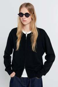 KAREN WALKER ELODIE CARDIGAN BLACK