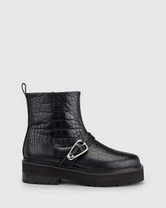 Boots: CHAOS & HARMONY VORTEX BOOT BLACK CROC