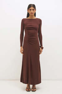 Dresses Jumpsuits: MØN RENN MILO DRESS CACAO