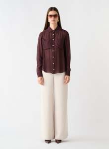 ESMAEE FORTUNE SHIRT CHOCOLATE