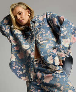 Jackets Coats: ONE TEASPOON DARIA SHACKET LOVELORN BLOOM
