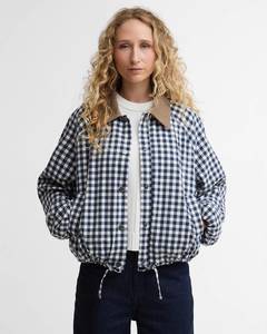 BARBOUR OVINGHAM CASUAL JACKET GINGHAM NAVY/NEUTRAL