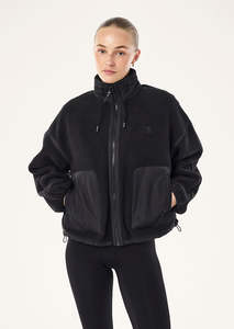 Jackets Coats: P.E NATION LENNON SHERPA JACKET BLACK