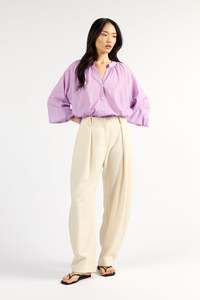 TUESDAY RICKI BARREL LEG PANT CLOUD