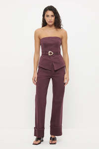 Bottoms: MON RENN HART CUFF JEAN DUSTY PLUM
