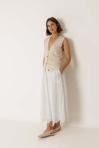 COMING SOON | INDI & COLD SYDNEY SKIRT BLANCO