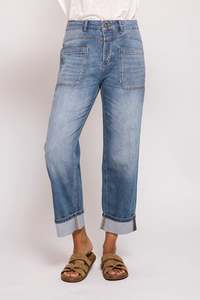 Bottoms: ZHRILL W7008 KARLI PANTS BLUE