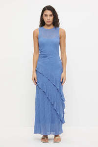 MON RENN KIRA LACE DRESS ULTRA MARINE
