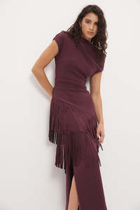 MON RENN FREYA DRESS DUSTY PLUM