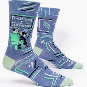 Dudes: F--k Off I'm Gaming - Men's Socks