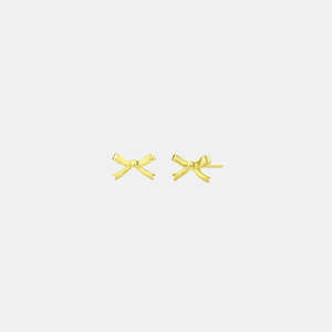 Jewellery 1: Bow Studs - Gold & Silver