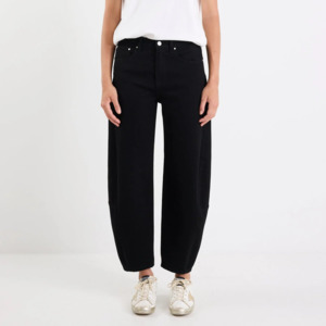 Graduate Stretch Barrel Jeans - Black