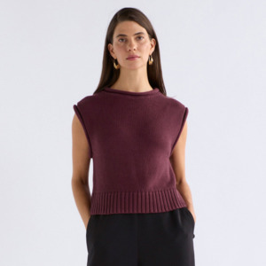 Wear: Lunel Knit Vest - Shiraz
