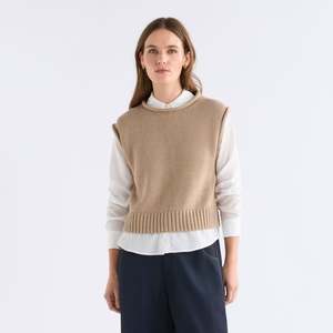 Wear: Lunel Knit Vest - Camel