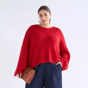 Agna Sweater - Flame Red