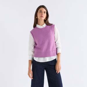 Wear: Naya Knit Vest - Violet
