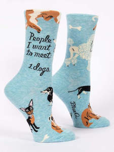 Socks: People to Meet: Dogs - Crew Socks