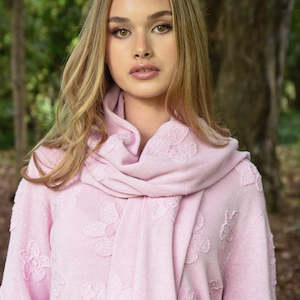 Scarves: Wrap Around Scarf - Pink or Grey