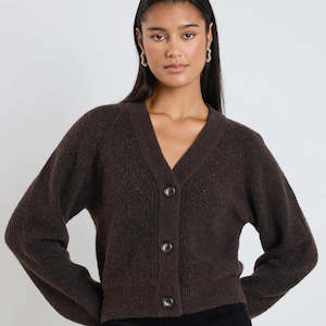 Wear: Essence Knit Cardigan - Chocolate