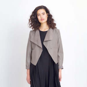 Fine Leather Jacket - Black or Stone